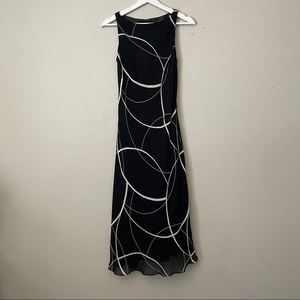 Vintage‎ Jones New York Swirls Print Subtle Trumpet Style Dress